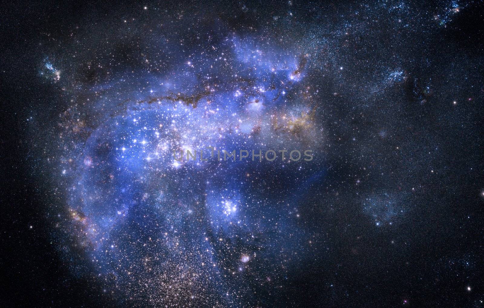 nebula gas cloud in outer space by clearviewstock