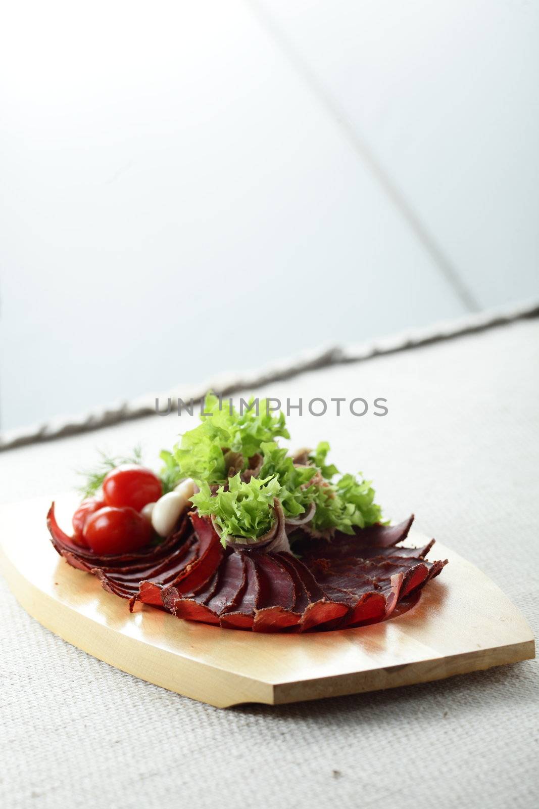 sliced bacon by fiphoto