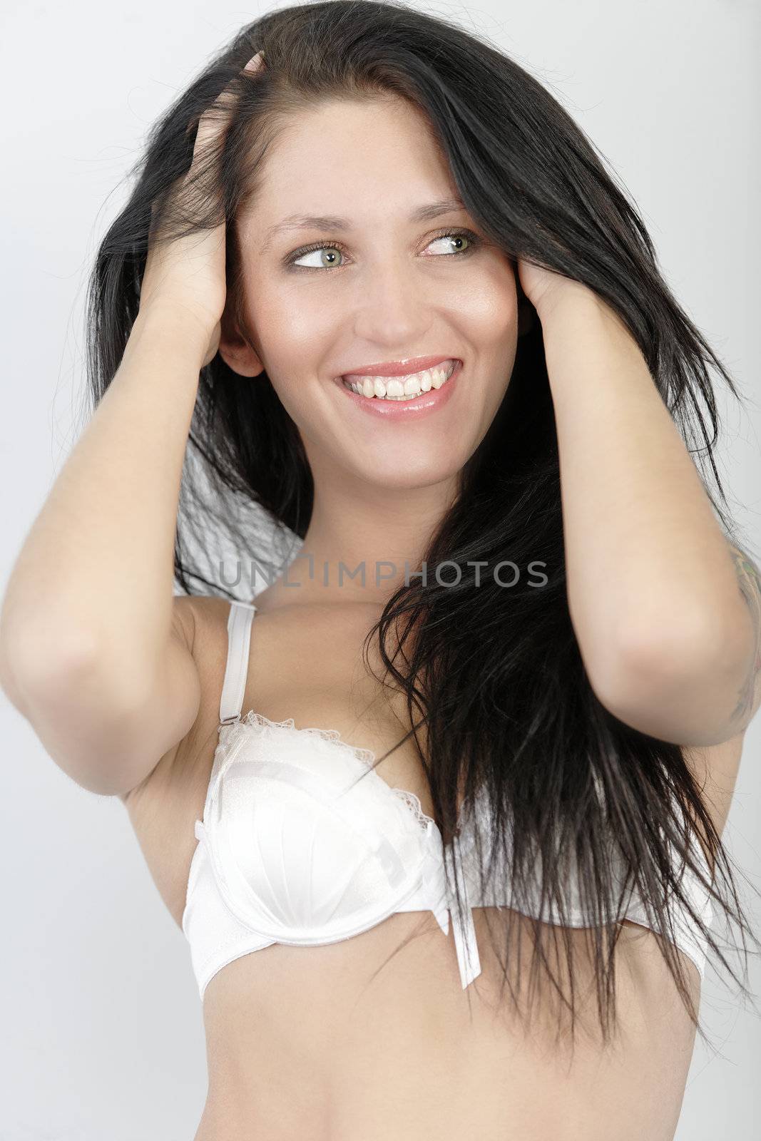 Beautiful woman in underwear by studiofi