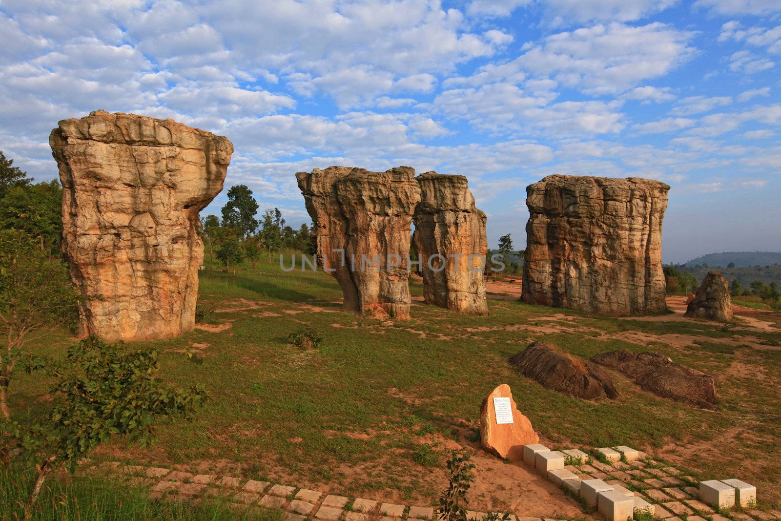 Mor Hin Khao, Thailand stonehenge, landmark from nature.