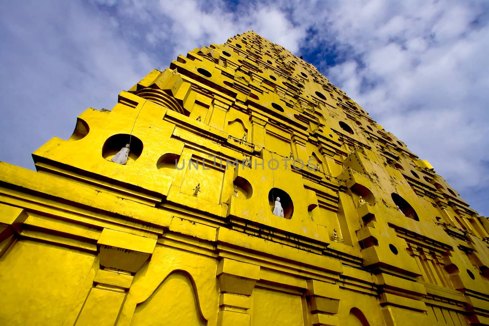 Wangwiwegaram Temple,Indian style Temple in West of Thailand