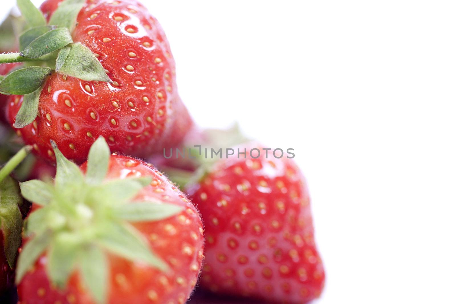 Fresh Strawberries on isolated background
