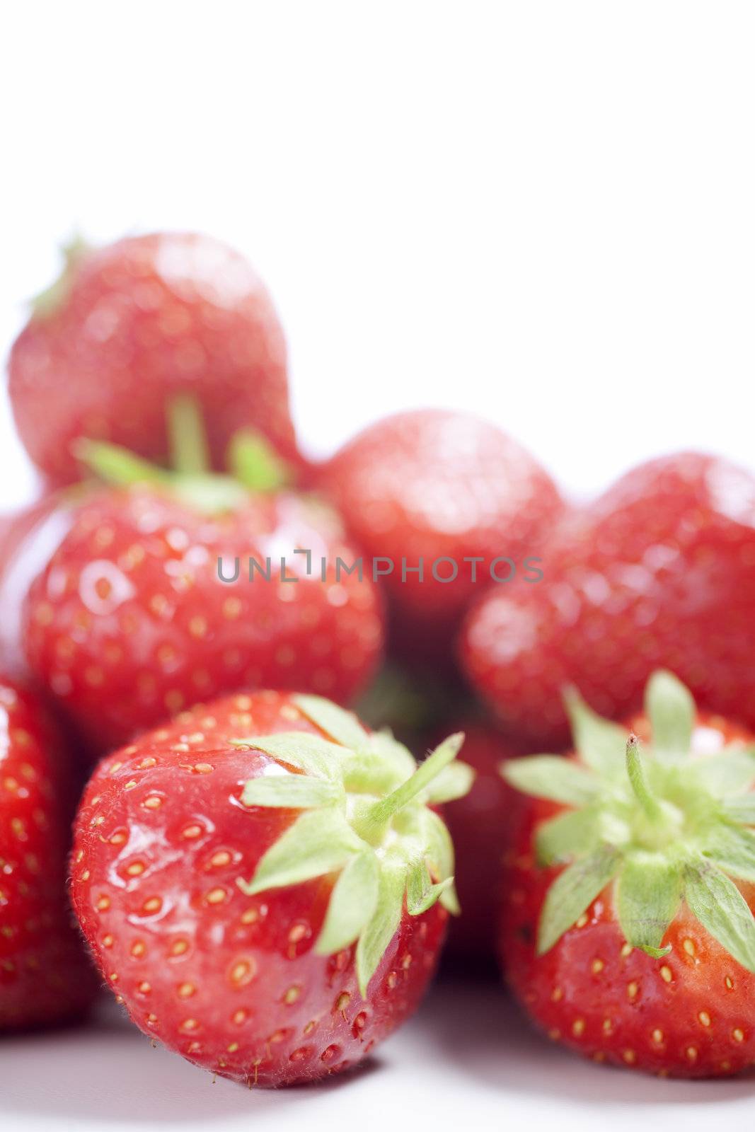 Fresh Strawberries on isolated background