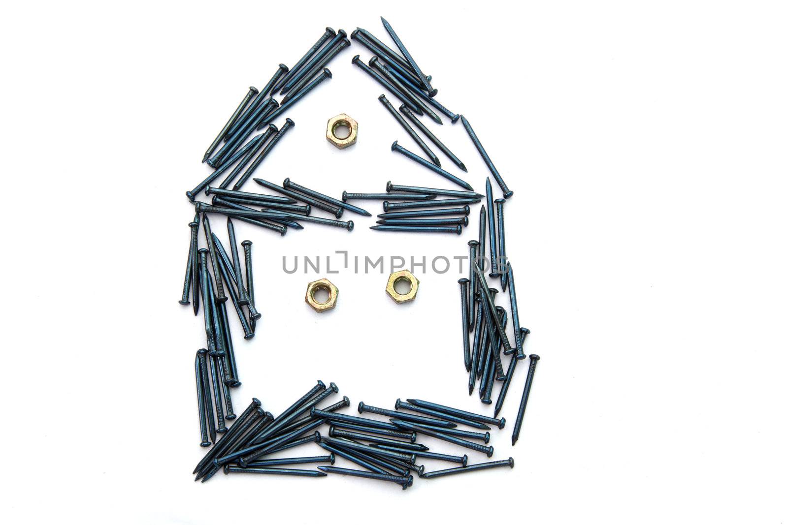 house from nails and bolts