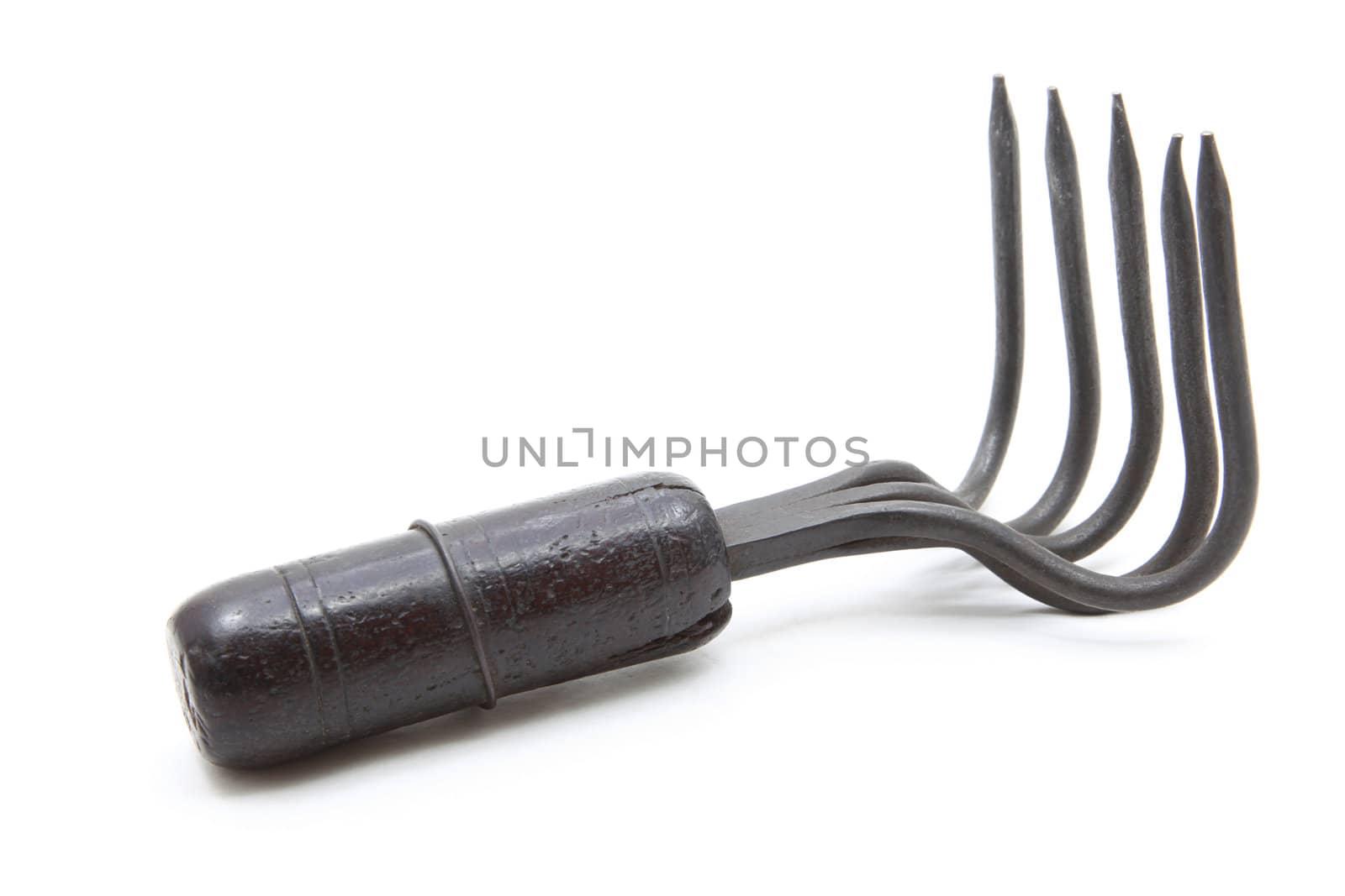 isolated construction grappling hook on white