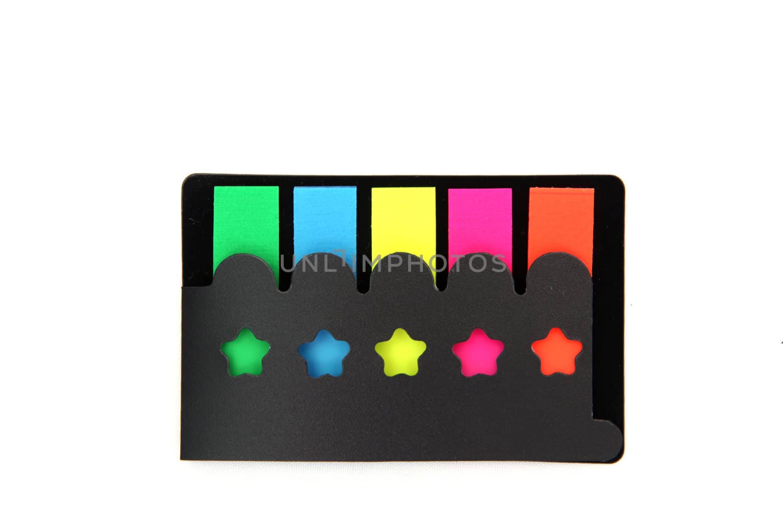 colorful film index for document