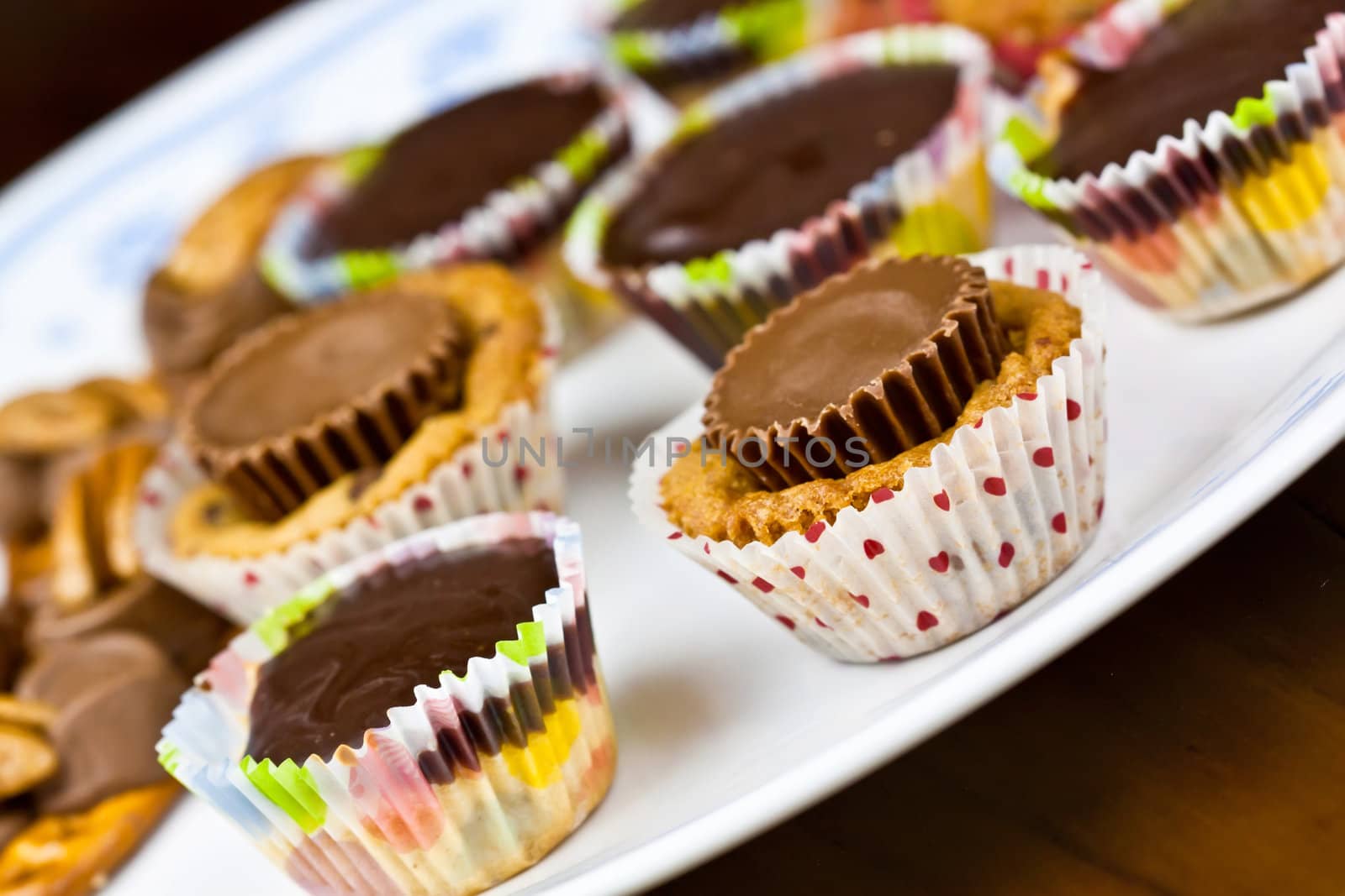 A close up cup cake decoration