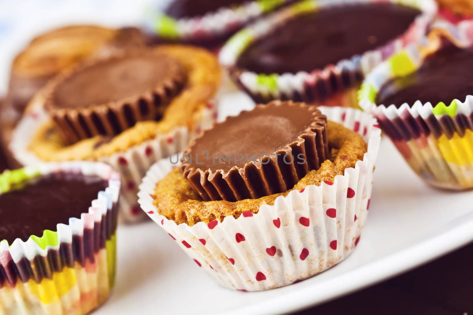 A close up cup cake decoration