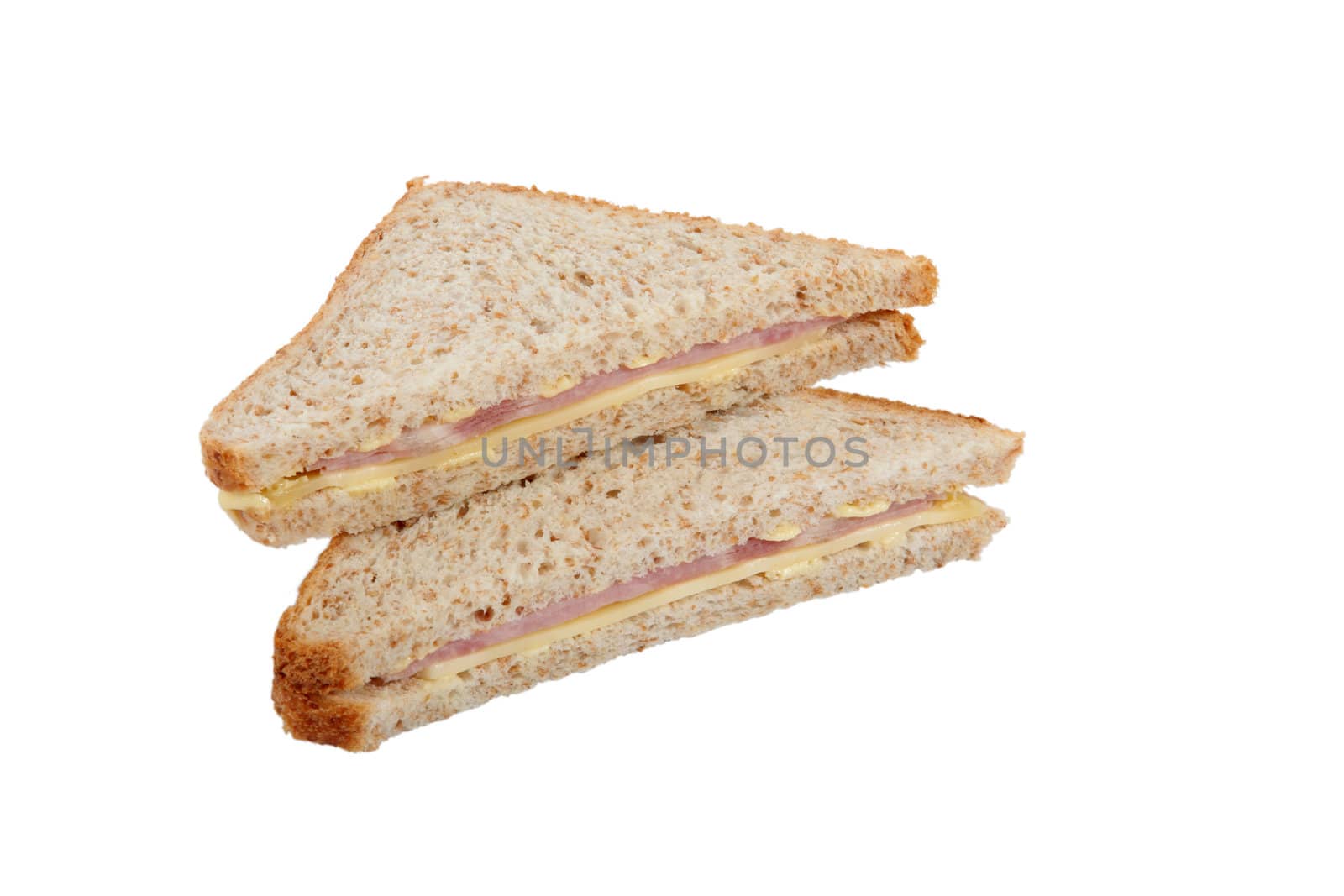 Square ham sandwich by phovoir