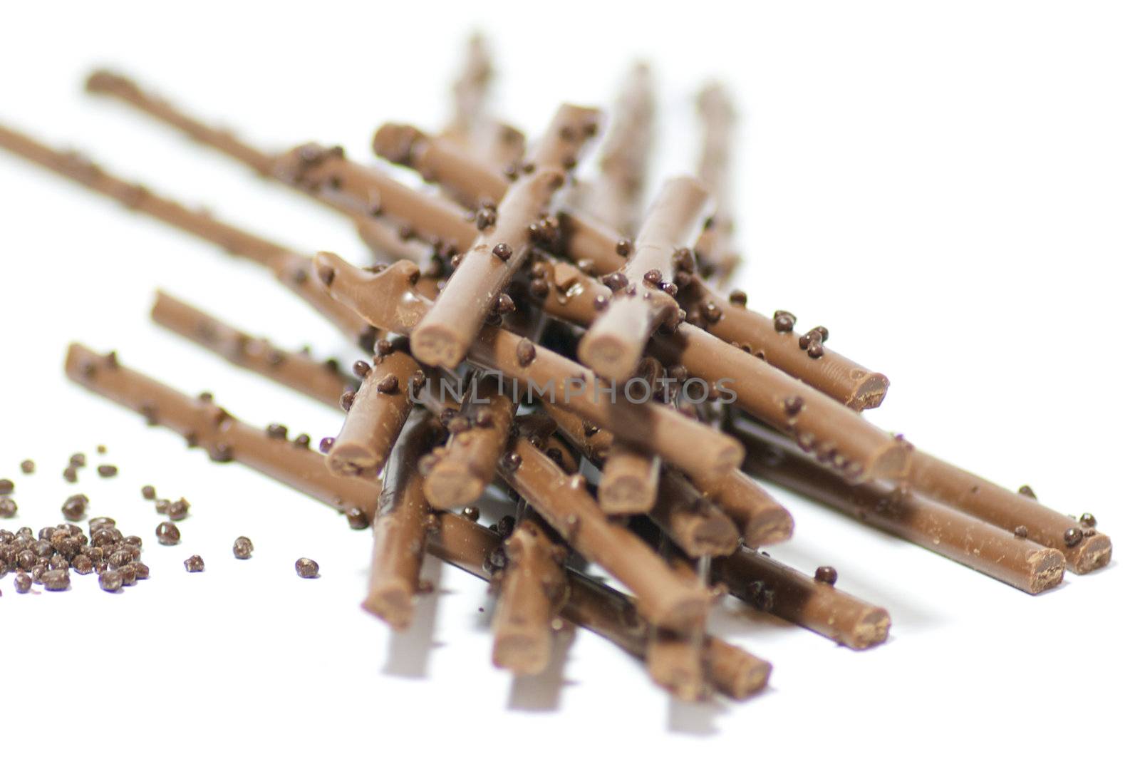 Chocolate sticks with chocolate granules by zhekos