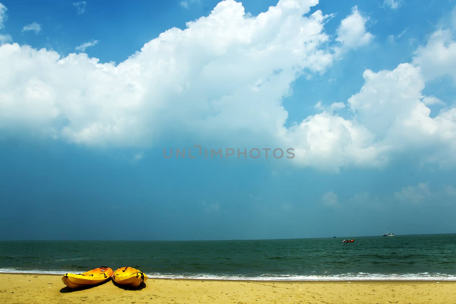 Tropical seaside scenery - taken in Hainan Island, China