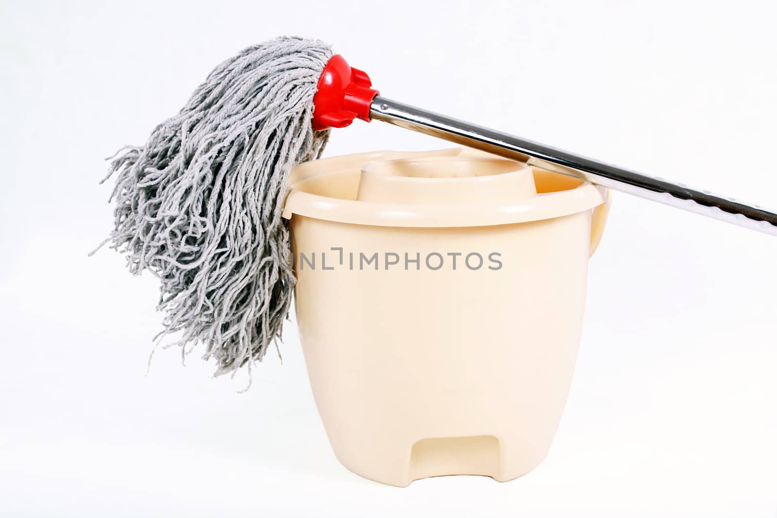 Cleaning kit on white background