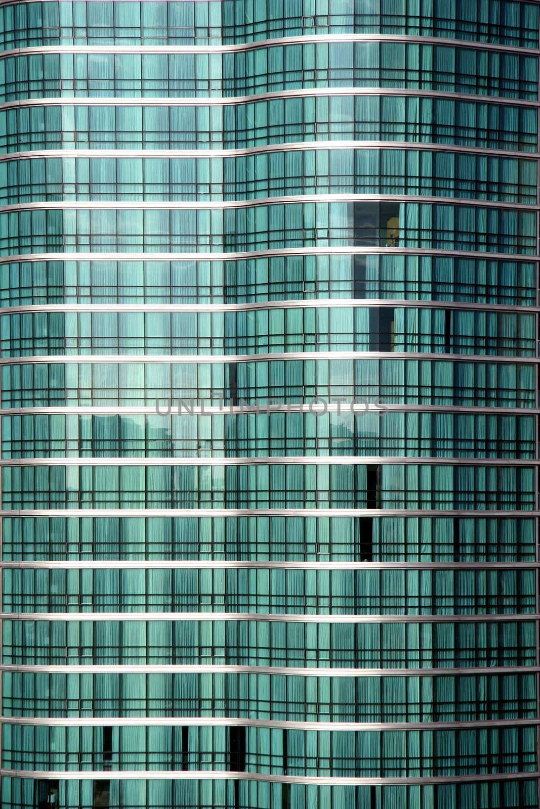 Green glass in architecture