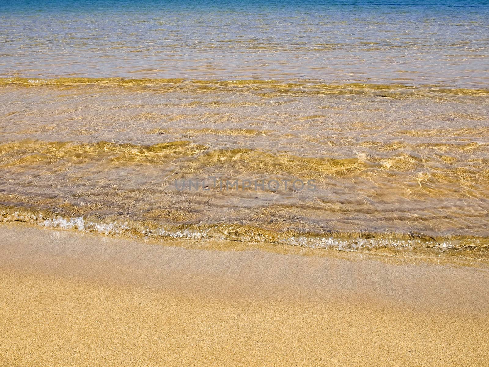 Beautiful Mediterranean beach on the island of Malta