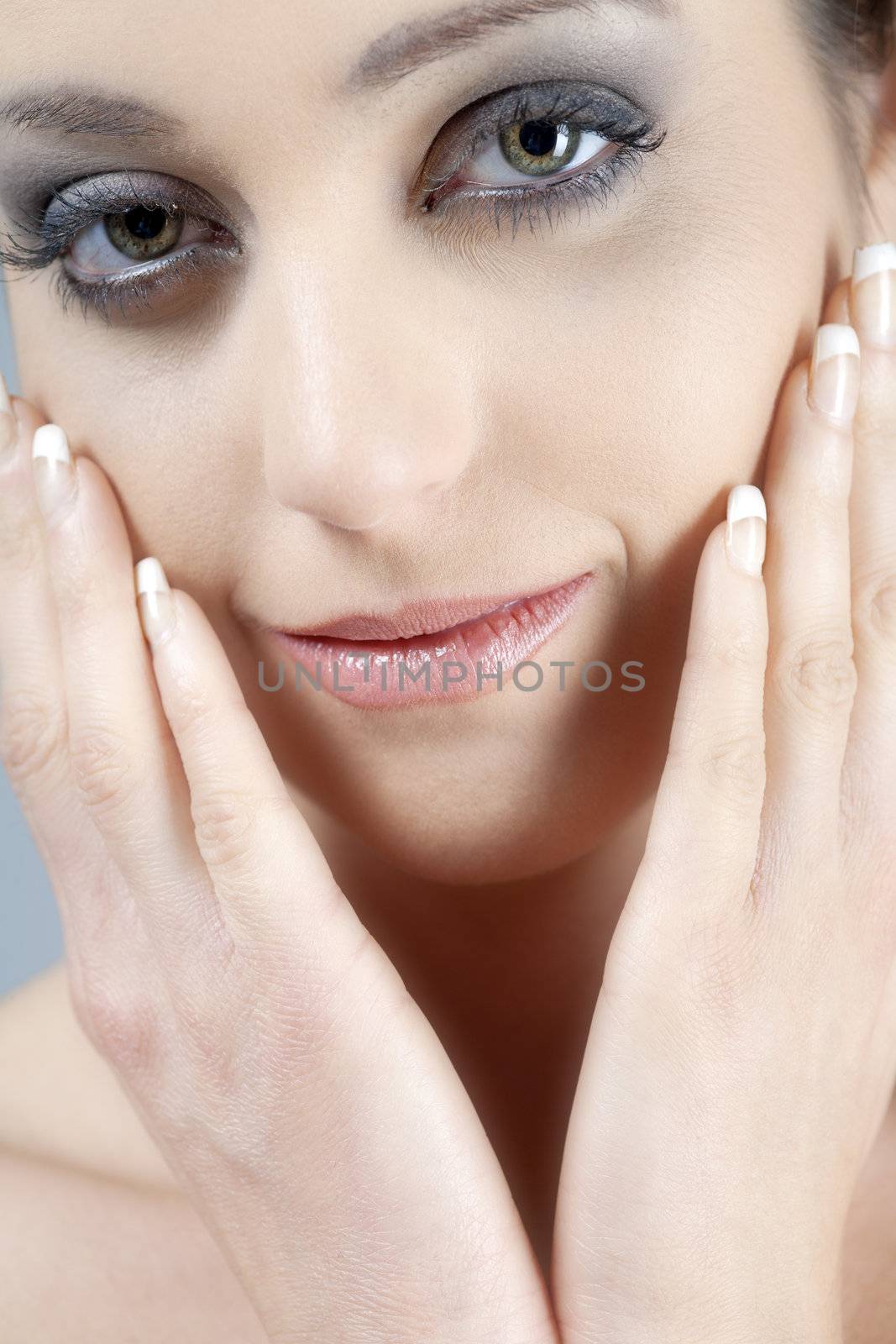 Young woman in beauty style pose