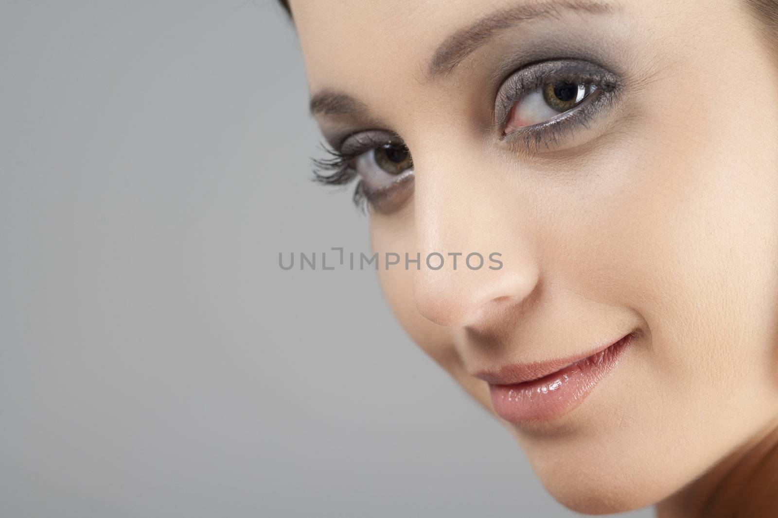 Young woman in beauty style pose