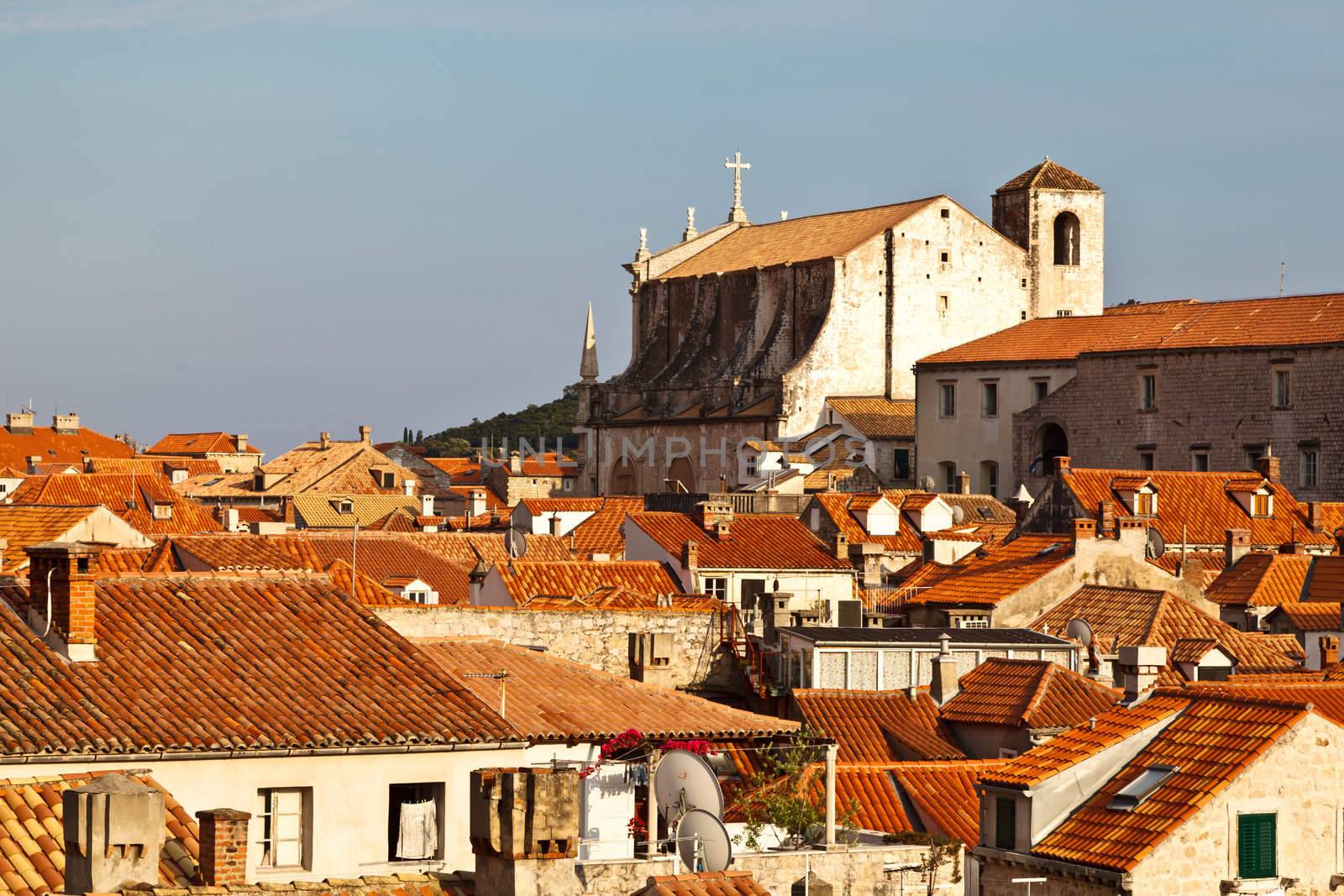 View of Dubrovnik Rooftops from the City Walls, Croatia