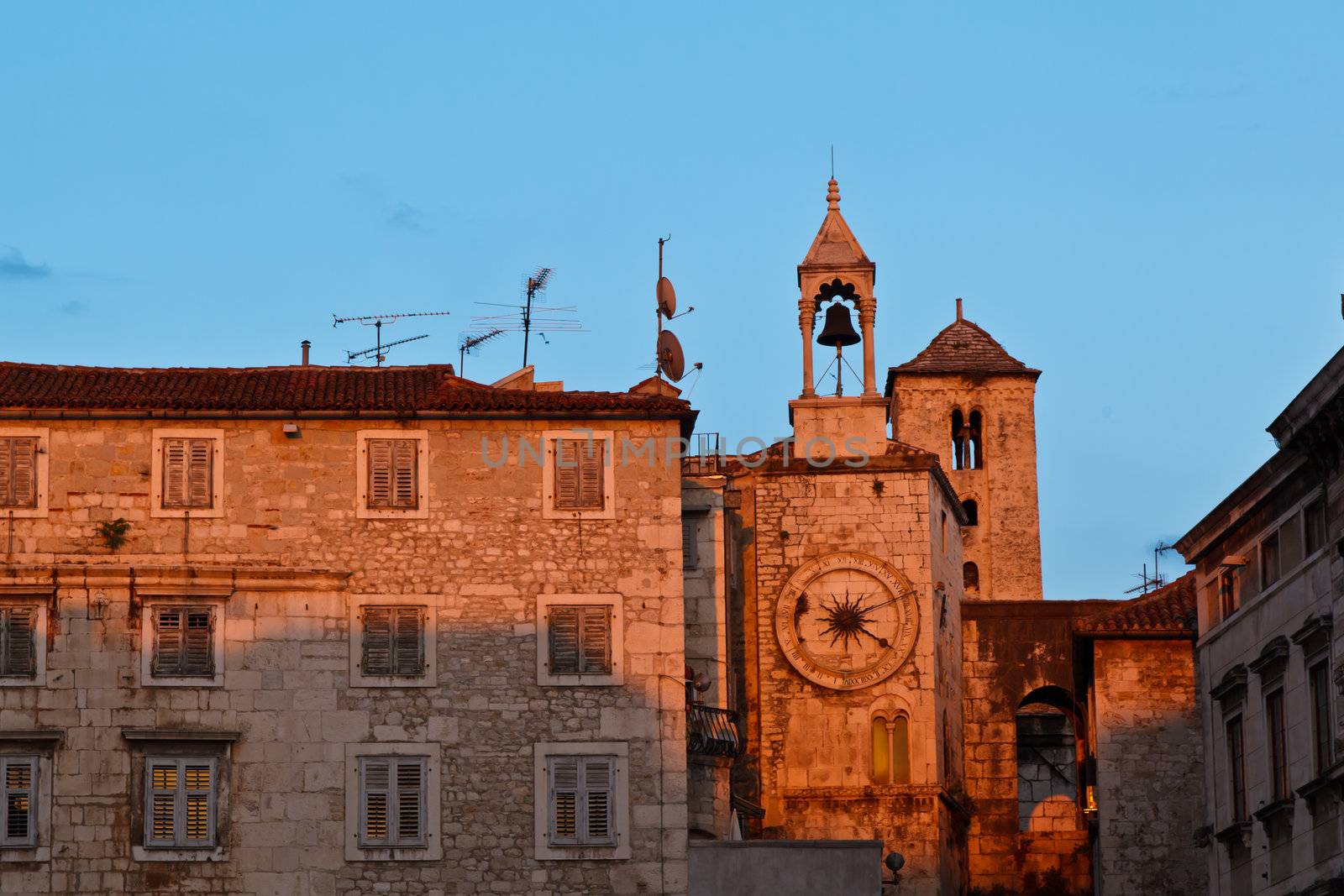 Iron Gate in Diocletian Palace in Split, Croatia