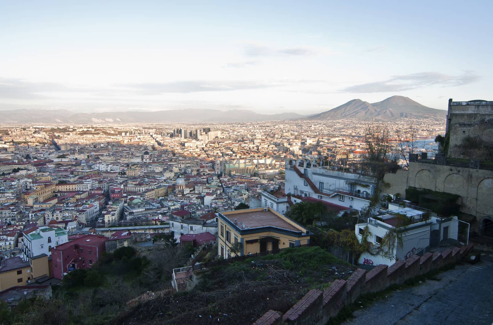 cityscape and urban scenes in Naples, Italy