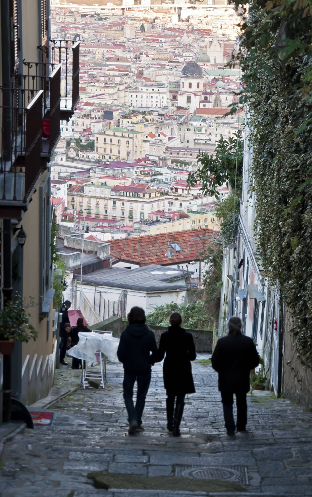 cityscape and urban scenes in Naples, Italy