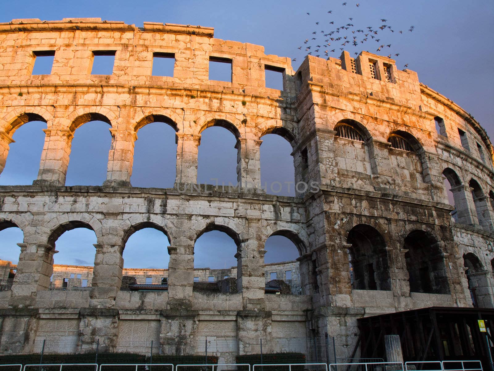  old roman colloseum in Pula Croatia