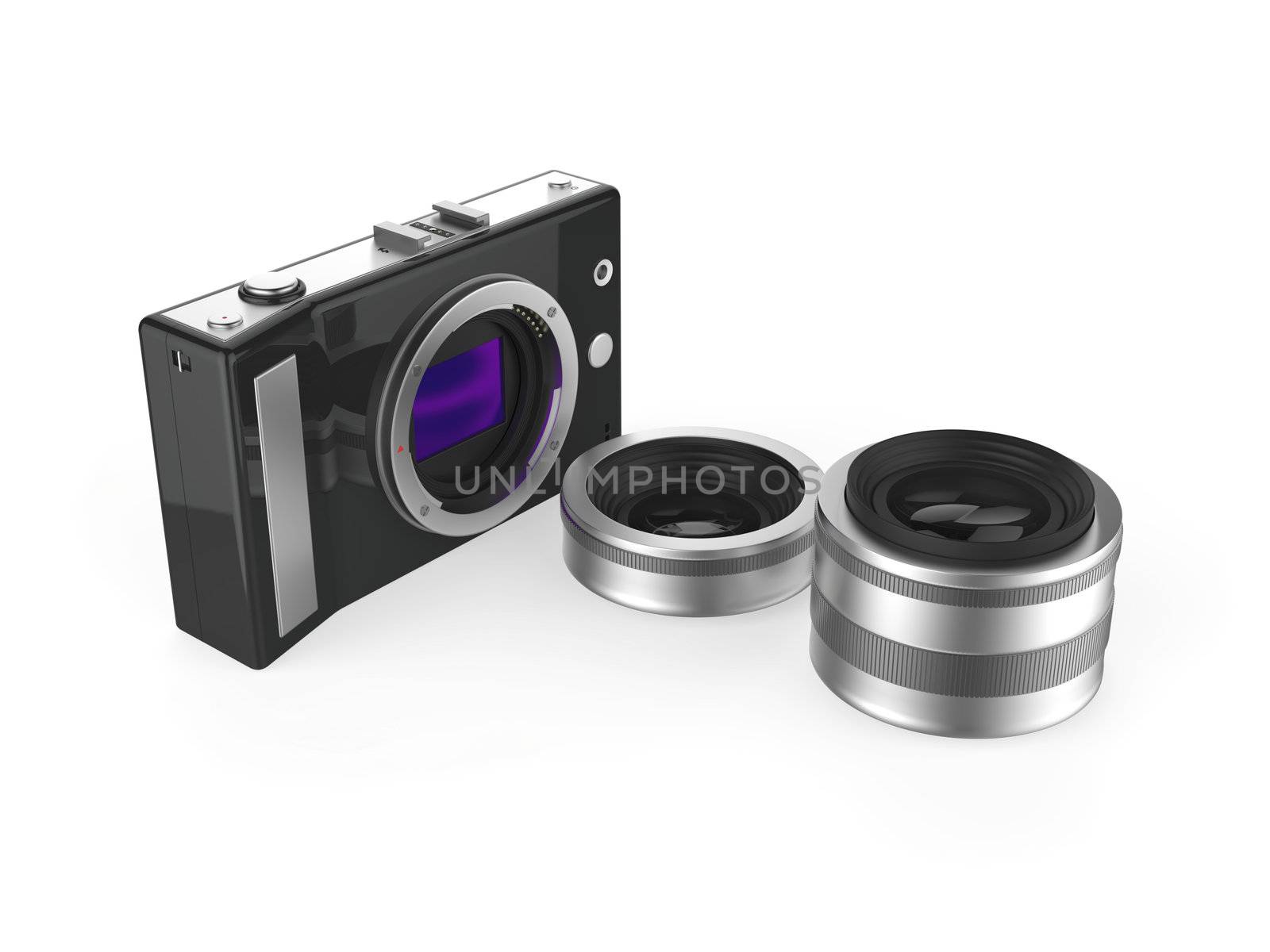 Camera and lenses by magraphics