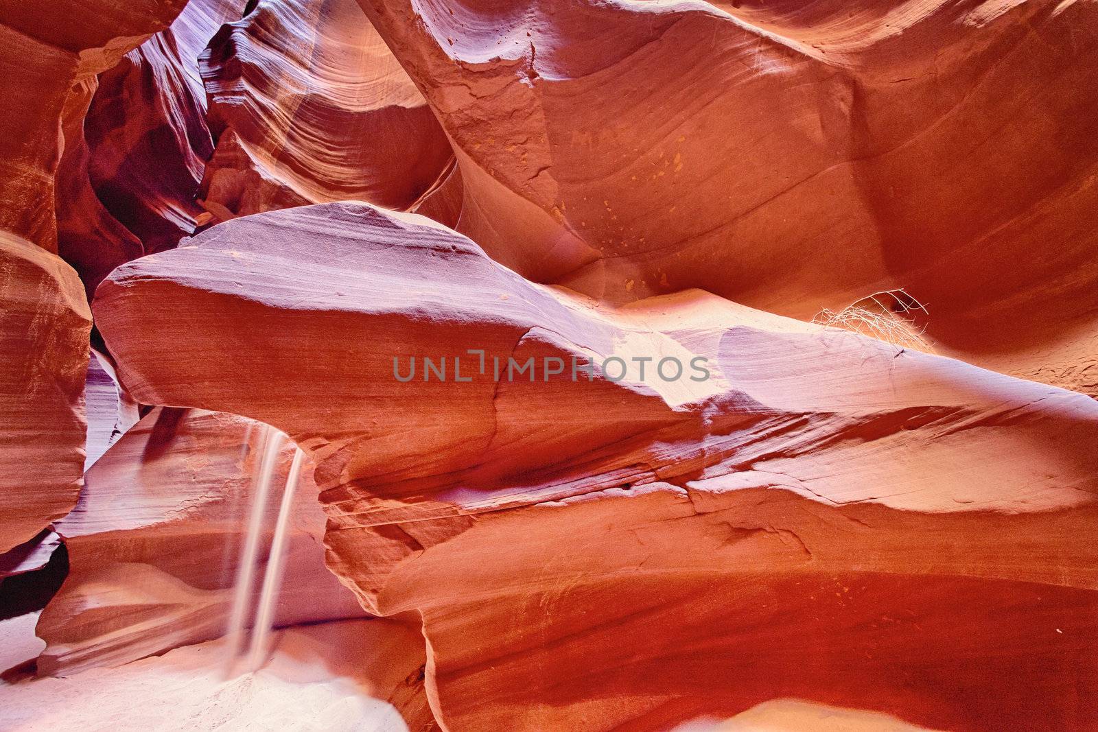 horizontal view of famous Antelope Canyon, Page, Arizona, USA 