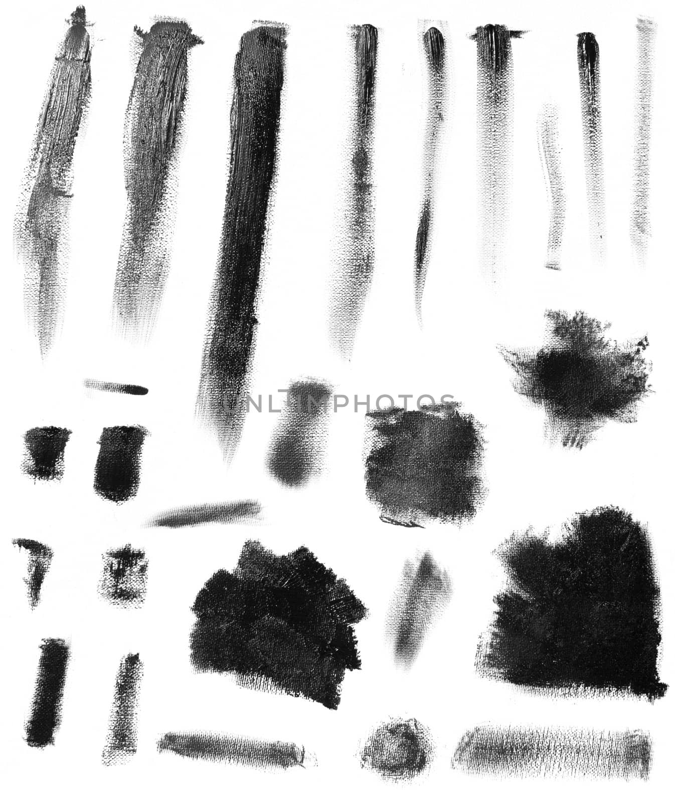 Assorted Brush Stokes on a canvas background by jeremywhat