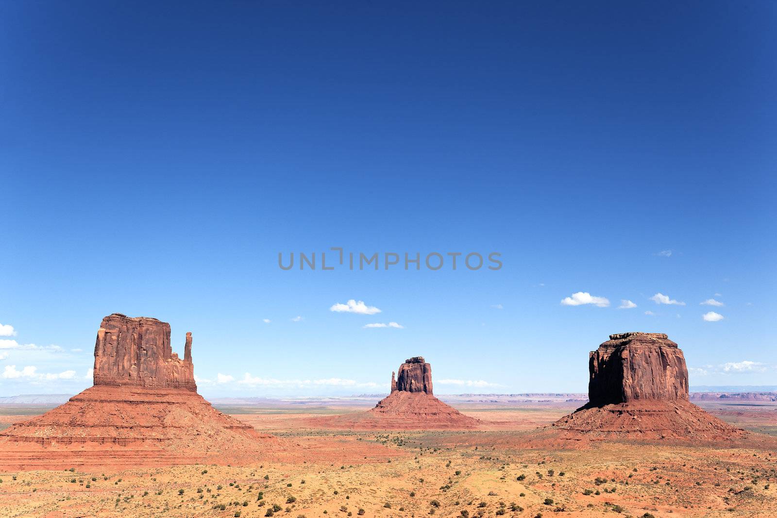 famous view of Monument Valley, Utah, USA. 