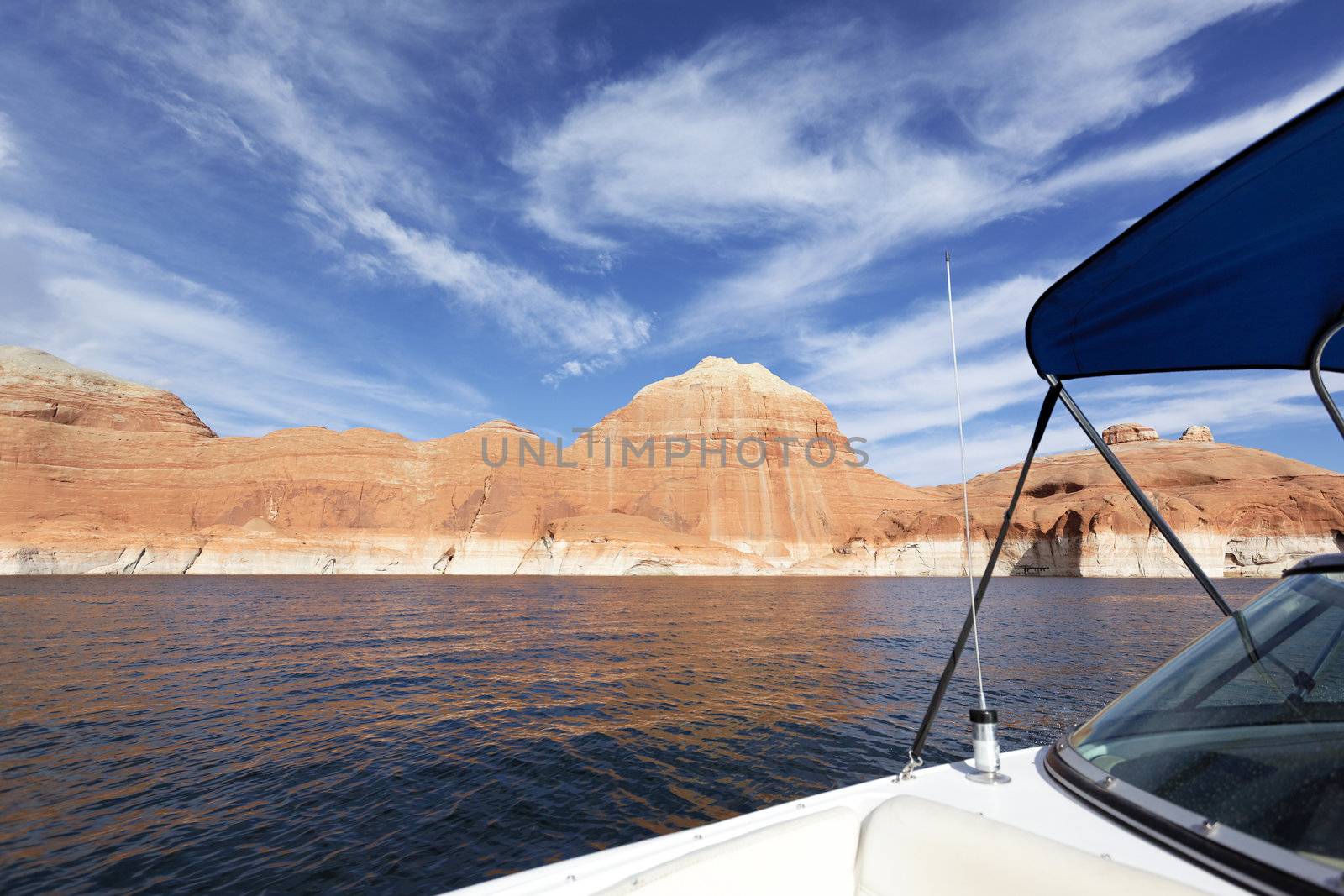 On the boat at Lake Powell, USA