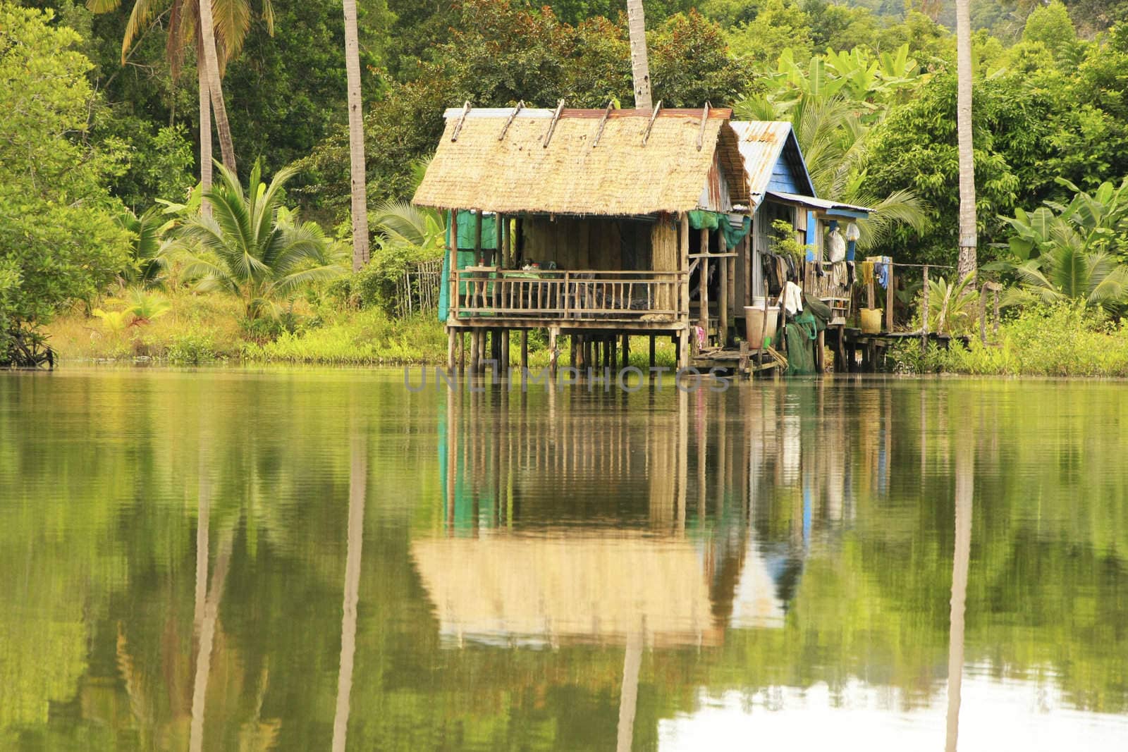 Stilt houses, Ream National Park, Cambodia by donya_nedomam