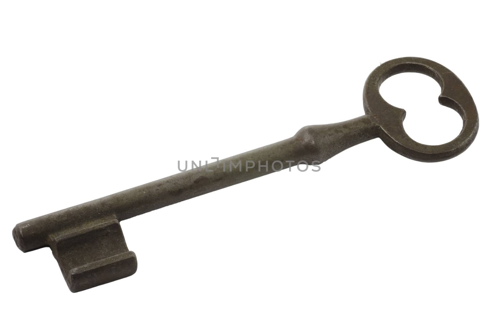 old key isolated on a white background