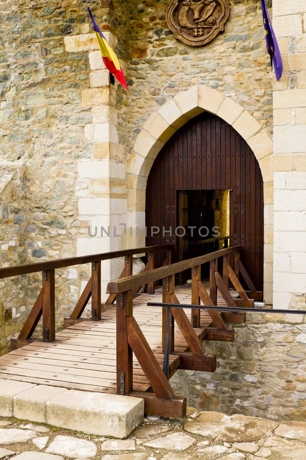 Main entrance in an old castle by manaemedia