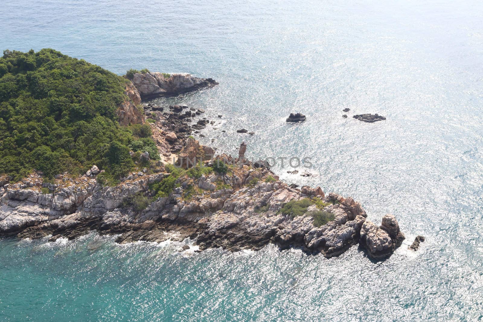   Beach In High Angle View, Amazing Seascape Of Thailand Famous  by rufous