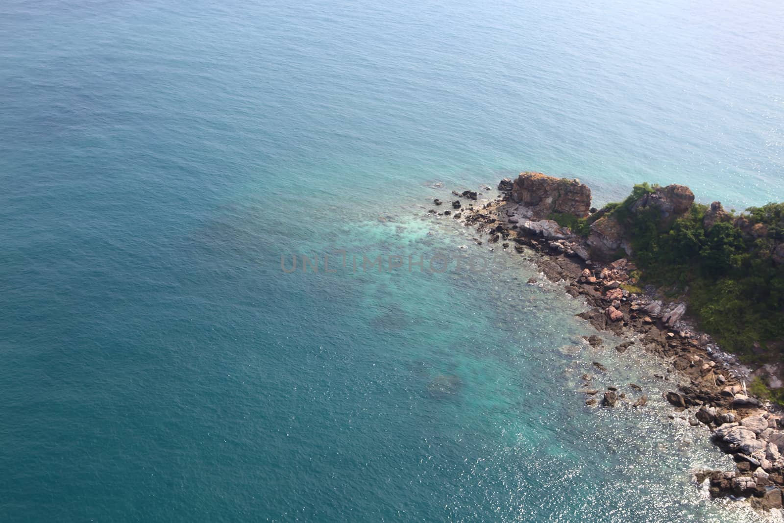   Beach In High Angle View, Amazing Seascape Of Thailand Famous  by rufous