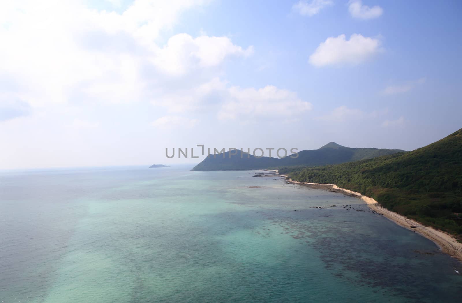   Beach In High Angle View, Amazing Seascape Of Thailand Famous  by rufous