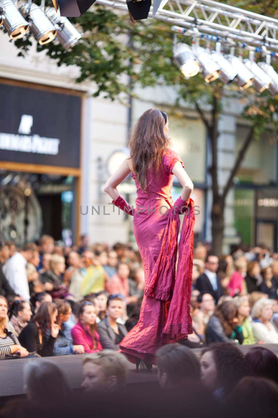 PRAGUE-SEPTEMBER 24: A model walks the runway during the 2011 au by jannyjus