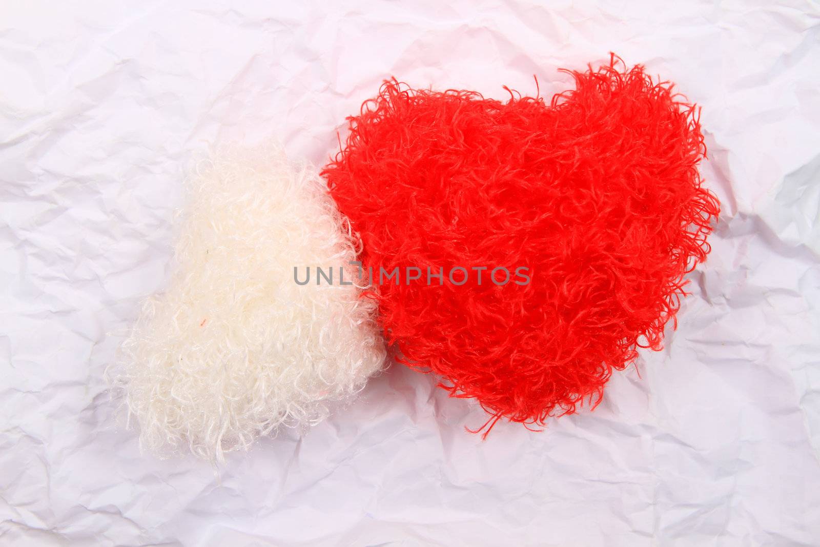 Creative simple background on Valentine' s Day
