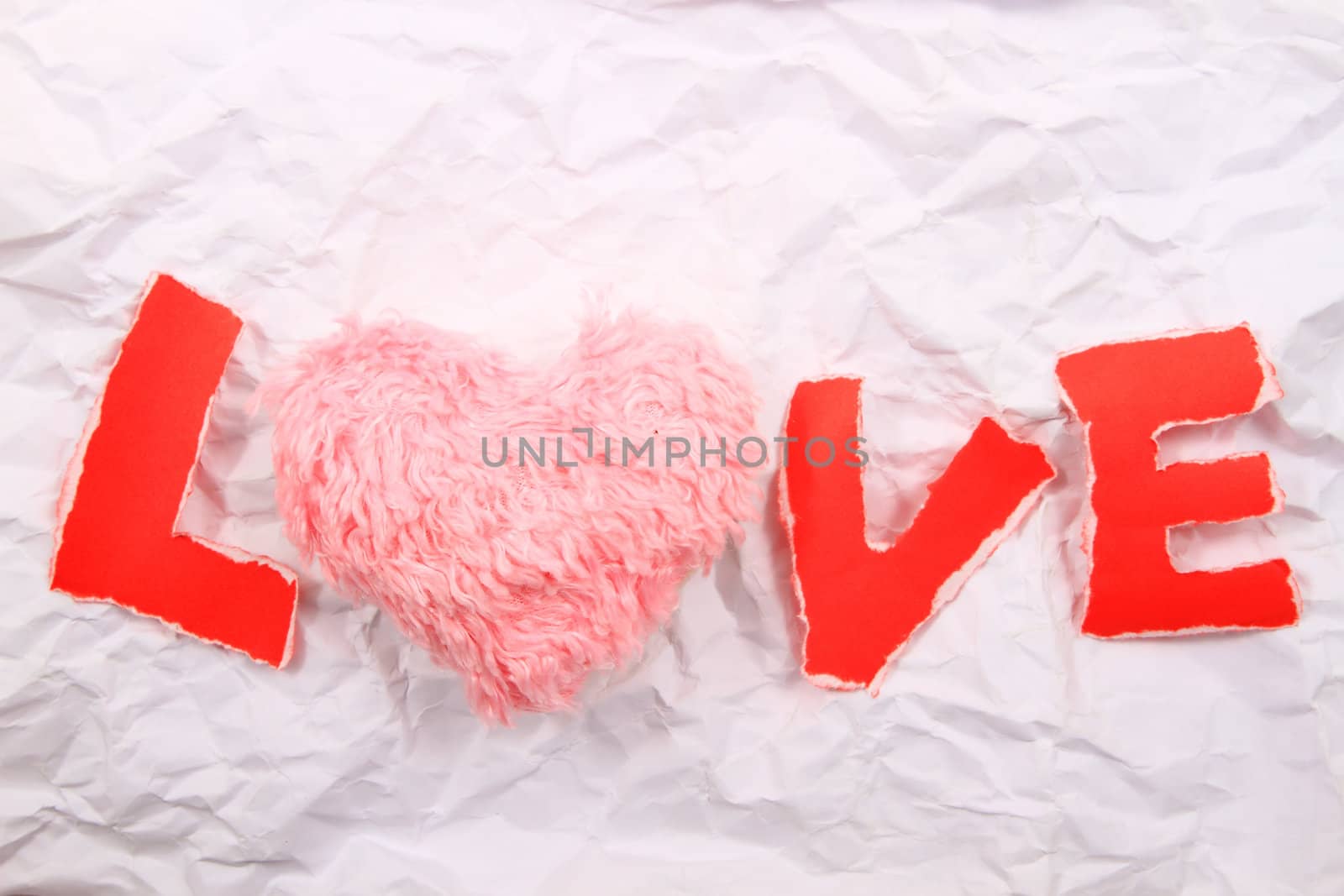 Love text   red  on a white background. by rufous