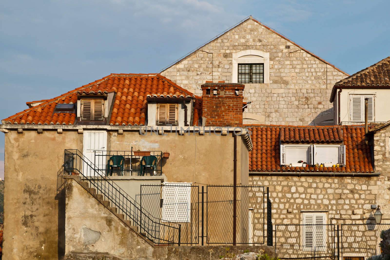 Old House and Stairs in Dubrovnik, Croatia