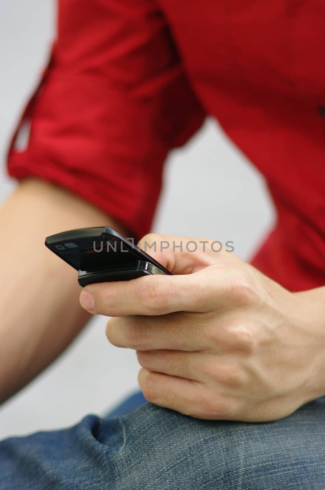 Mobile phone in Teenage hand