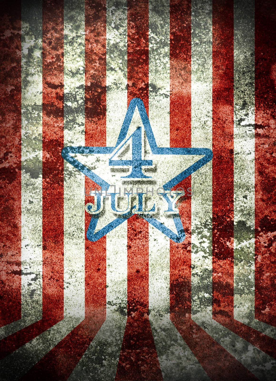 Independence day concept in grunge style