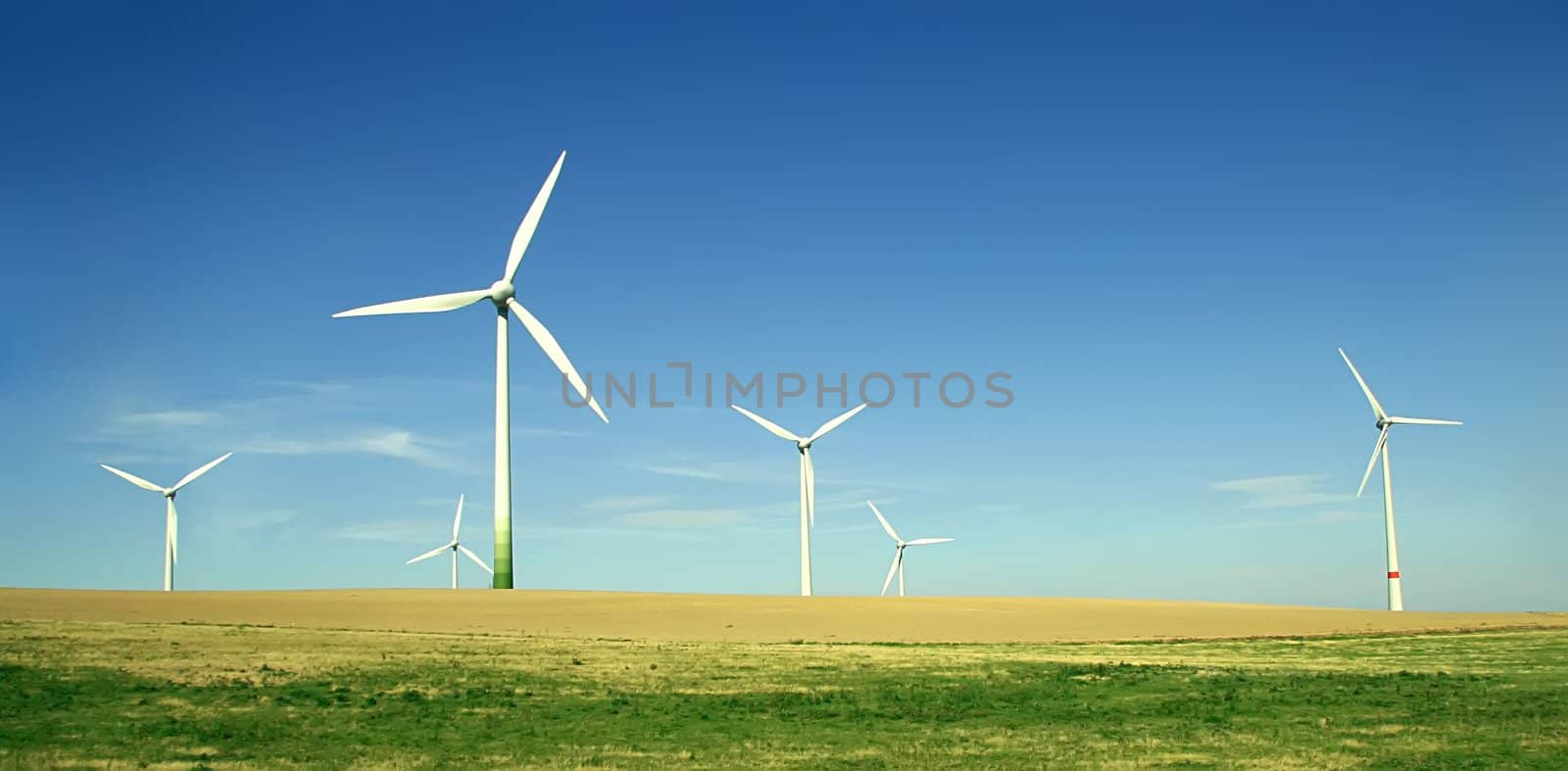 Wind turbines. Energy.