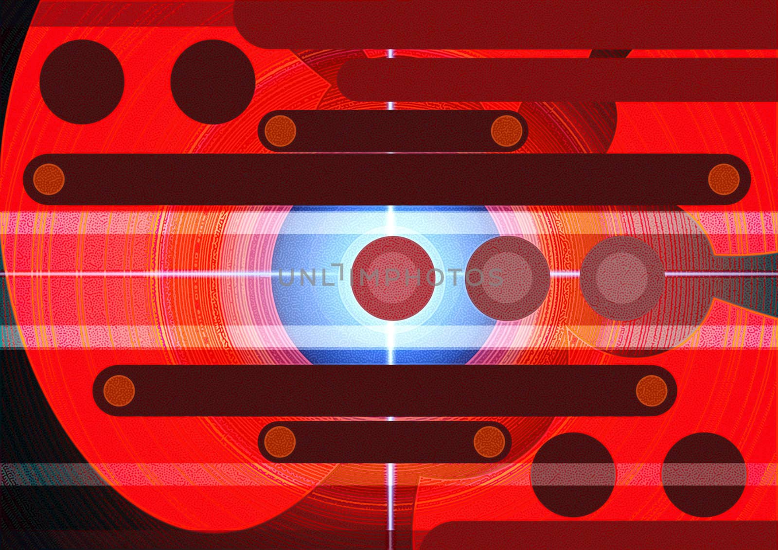 abstract image of a red fantastic techno background