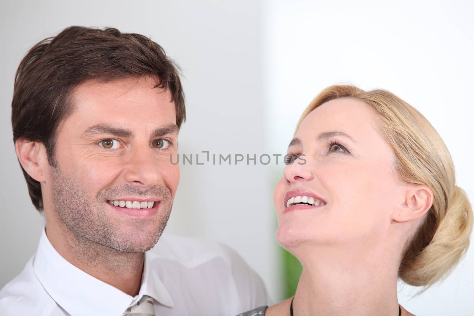 Couple laughing