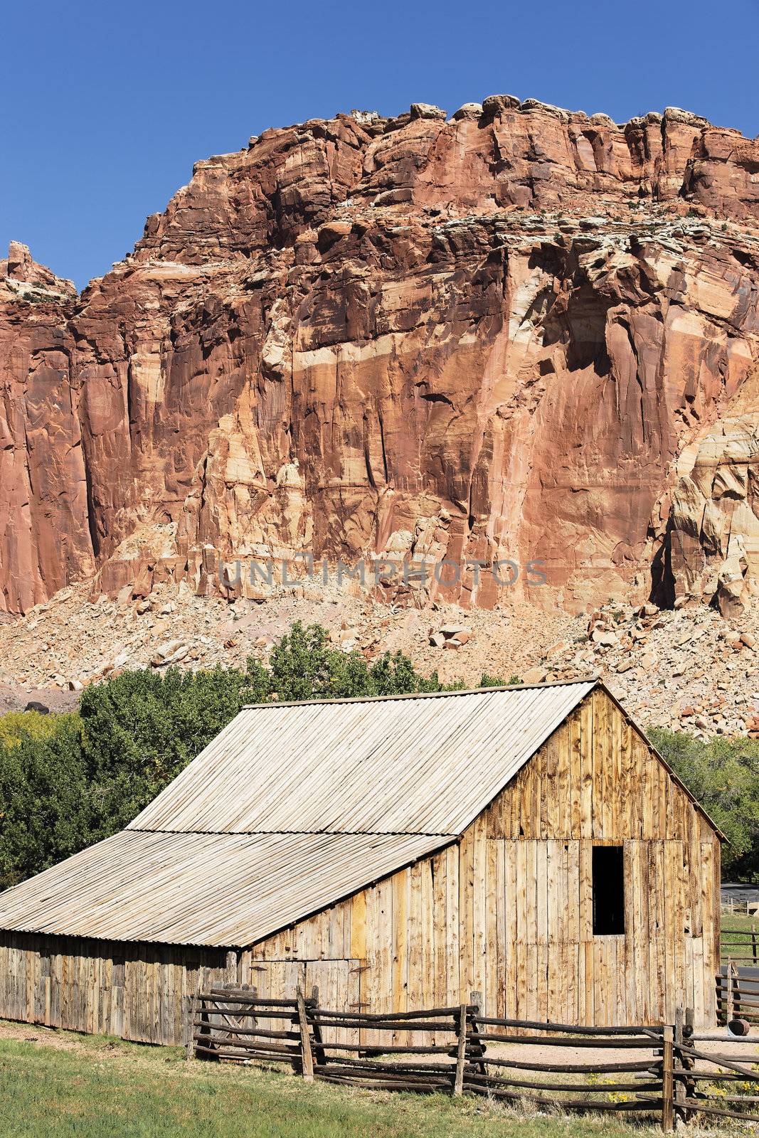 Historical District at Capitol Reef National Park in Utah 