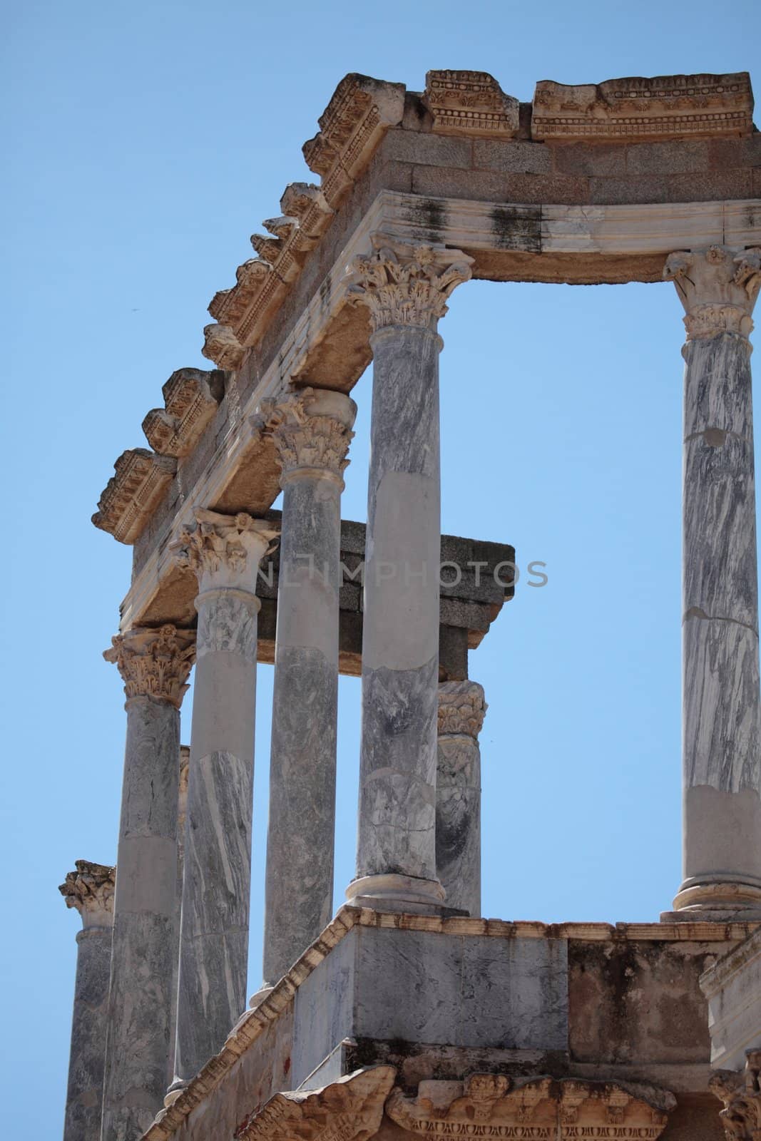 Picture of an ancient roman temple in Merida, Spain