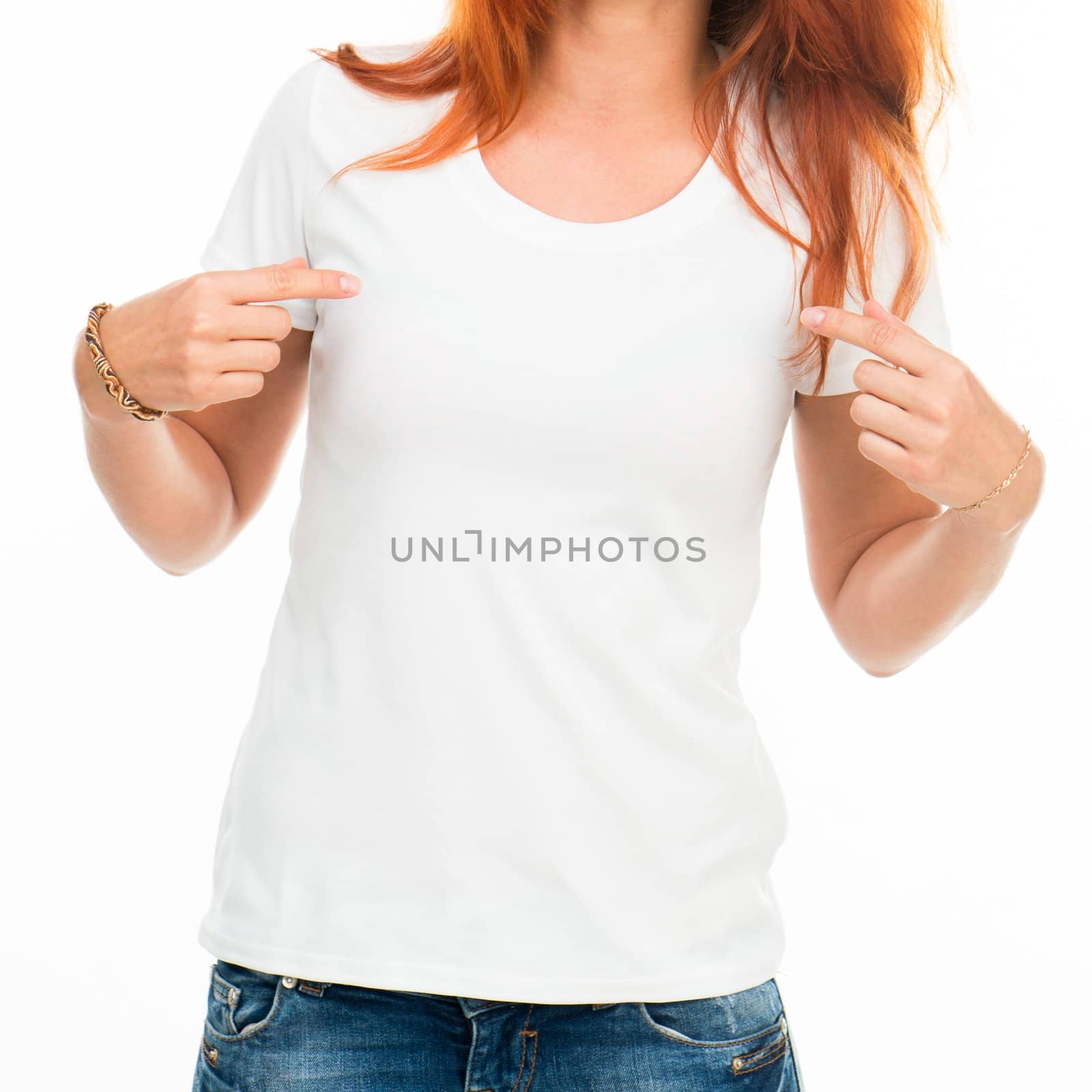 girl in white t-shirt by GekaSkr