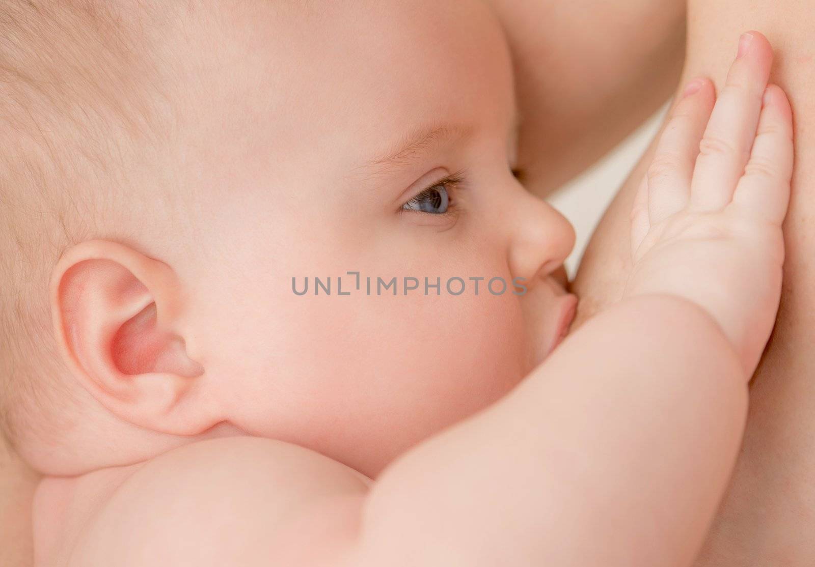 baby breast feeding by GekaSkr