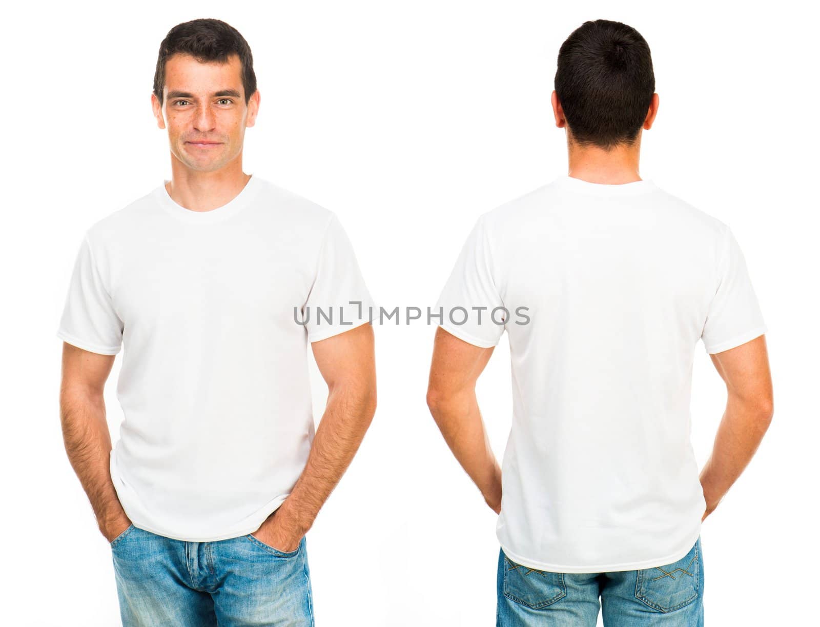Teenager With Blank White Shirt by GekaSkr